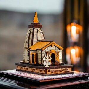Kedarnath Temple Model in Wooden 3D