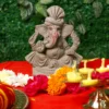 6.5 Inch Pagdi Eco-Friendly Ganesha Idol in Mooshika Vahana Pose of Ganpati - Image 2