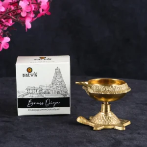 pure brass turtle diya