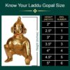 Laddu Gopal Brass Idol Size (0 to 4) - Image 2