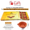 Earthen Clay Diya 12 Pc Set (Om) - Image 3