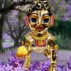 Makhanchor Brass Colourful Laddu Gopal - Image 2